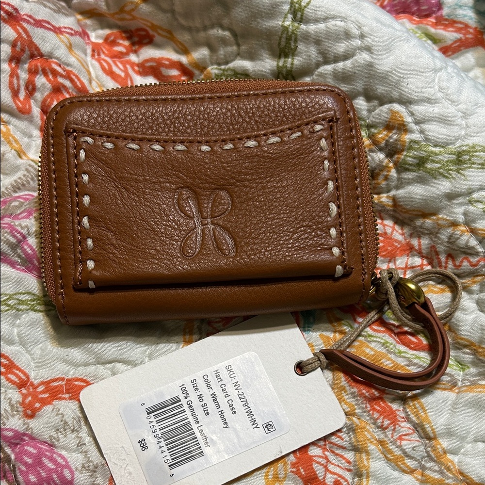 Hobo Hart Card Case warm honey